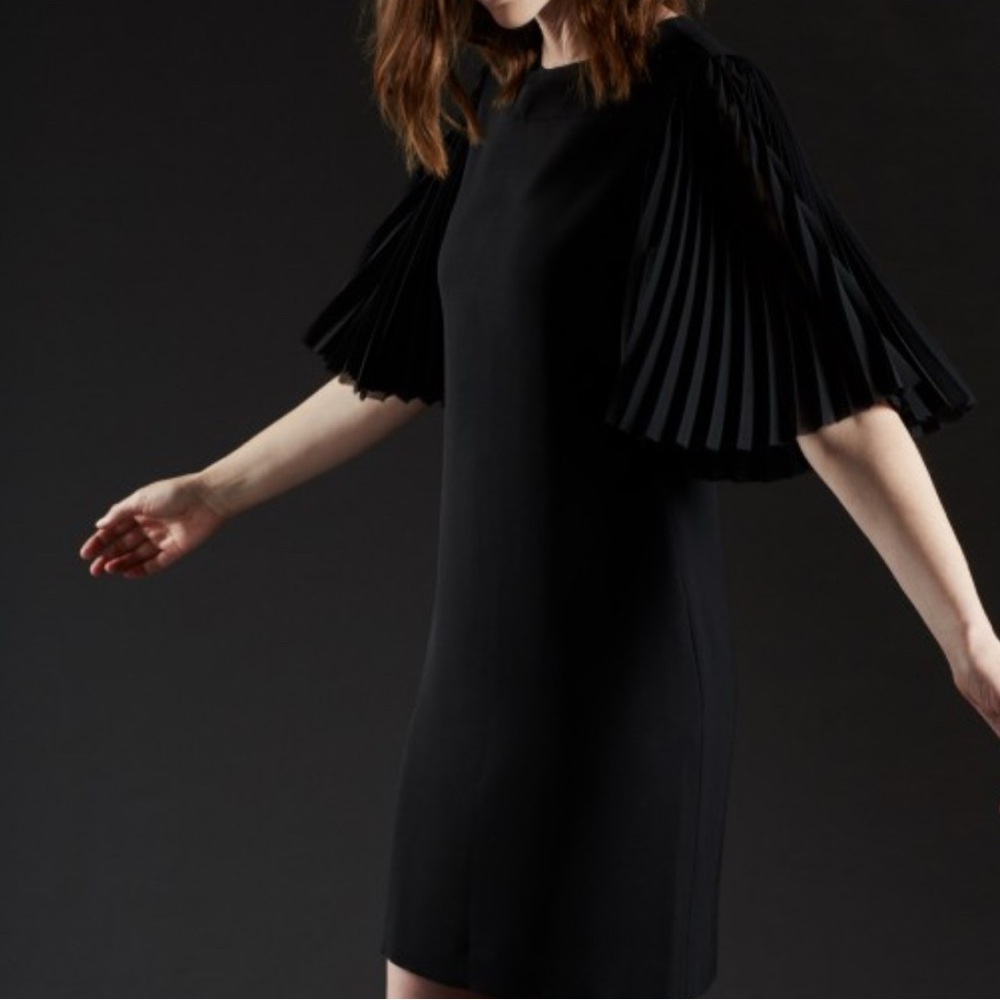 Calvin Klein women’s black sheath dress with flutter sleeve size medium - Picture 12 of 12